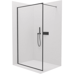 CERANO - Sprchová zástena Walk-in Moreli Ľ/P - 8 mm - čierna matná, transparentné sklo - 70x200 CER-417602 vyobraziť