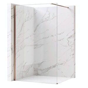REA/S - Sprchová zástena Flexi Transparent / Brush Copper 120 KPL-K99360 vyobraziť