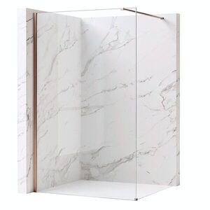 REA/S - Sprchová zástena Flexi Transparent / Brush Copper 80 KPL-K99367 vyobraziť
