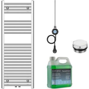 CERANO - Kúpeľňový elektrický radiátorový set Benito - WIFI - 300W - chróm - 1200x450 mm CER-317984 vyobraziť