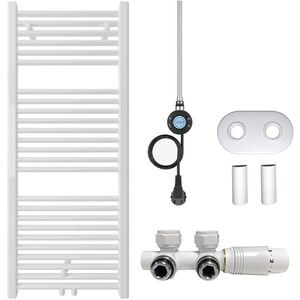 CERANO - Kúpeľňový radiátorový set Lincoln - kombinované vykurovanie, wifi tyč - stredové pripojenie 50 mm - 300W - biela lesklá - 1200x500 mm CER-663388 vyobraziť