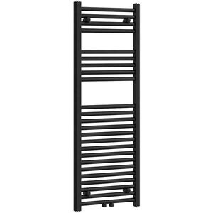 CERANO - Kúpeľňový radiátor Benito - stredové pripojenie 50mm/bočné - 477 W - čierna matná - 1200x450 mm CER-510889 vyobraziť