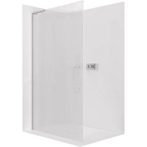CERANO - Sprchová zástena Walk-in Onyx L-ľavá vzpera - 8 mm - chróm, ryhované sklo - 160x200 CER-8050BD870 vyobraziť