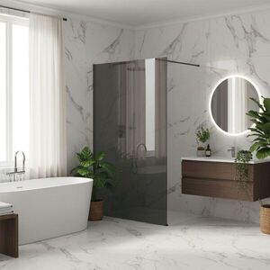 REA/S - Sprchová zástena Flexi Grey / Titan 140 KPL-K99480 vyobraziť