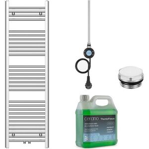 CERANO - Kúpeľňový elektrický radiátorový set Benito - WIFI - 600W - chróm - 1500x450 mm CER-361229 vyobraziť