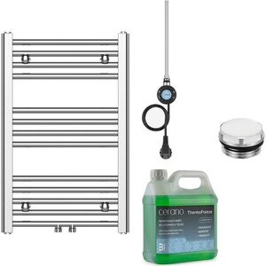 CERANO - Kúpeľňový elektrický radiátorový set Benito - WIFI - 300W - chróm - 700x450 mm CER-144358 vyobraziť