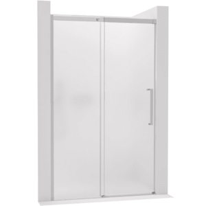 CERANO - Sprchové posuvné dvere Lantono - ľavá - 8 mm - Soft-Close - chróm, mliečne sklo - 140x195 CER-661990 vyobraziť