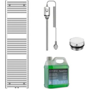 CERANO - Kúpeľňový elektrický radiátorový set Benito - 600W - chróm - 1700x450 mm CER-460108 vyobraziť