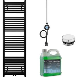 CERANO - Kúpeľňový elektrický radiátorový set Lincoln - WIFI - 300W - čierna matná - 1600x500 mm CER-978843 vyobraziť