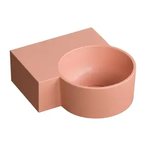 OMNIRES - OVO M+ umývadlo nábytkové/závesné - ľavé, 33 x 34 cm, koral mat OVO335UWLCO vyobraziť