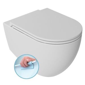 ISVEA - INFINITY závesná WC misa, Rimless, 36, 5x53cm, matná biela 10NF02005-2L vyobraziť