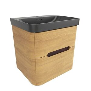 Kúpeľňová skrinka s umývadlom SAT Fusion 57, 5x53x45 cm dub medový mat SATFUSION260DMBKM SATFUSION260DMBKM vyobraziť