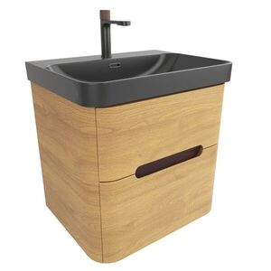 Kúpeľňová skrinka s umývadlom SAT Fusion 57, 5x53x45 cm dub medový mat SATFUSION260DMBKMB SATFUSION260DMBKMB vyobraziť