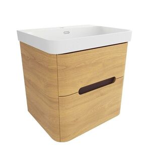 Kúpeľňová skrinka s umývadlom SAT Fusion 57, 5x53x45 cm dub medový mat SATFUSION260DMMW SATFUSION260DMMW vyobraziť