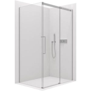 CERANO - Sprchovací kút Lantono L/P - 8 mm - Soft-Close - chróm, transparentné sklo - 160x100x195 - posuvný CER-432280 vyobraziť