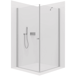 CERANO - Sprchovací kút Antelo L/P - 6 mm - chróm, transparentné sklo - 75x40x190 - otočný CER-8050BD122 vyobraziť