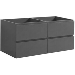 CERANO - Koupelnová skříňka pod umyvadlo Carole - antracitová - 158x48x45 CER-974967 vyobraziť