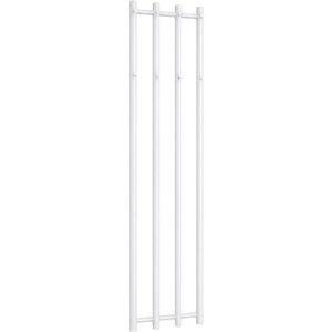 CERANO - Koupelnový radiátor Bertini - háčky na ručníky - boční připojení - 380 W - bílá lesklá - 1400x351 mm CER-124072 vyobraziť