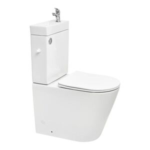 WC kombi komplet s umývátkem včetně ventilu SAT Brevis vario odpad SATBRE34 SATBRE34 vyobraziť