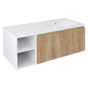SAPHO - LOREA skrinka 120x46x51, 5cm (30P+90cm), pravá, dub Alabama/biela matná LE090-2231-R-05 vyobraziť