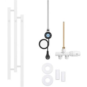 CERANO - Koupelnový radiátorový set Fabiano - kombinované vytápění, wifi tyč - boční jednobodové připojení - 300W - bílá lesklá - 1200x220 mm CER-926006 vyobraziť
