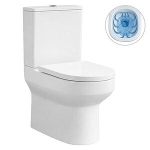 CERANO - WC kombi Vereto, Rimless + PP sedátko - biela lesklá - 81x36 CER-667757 vyobraziť
