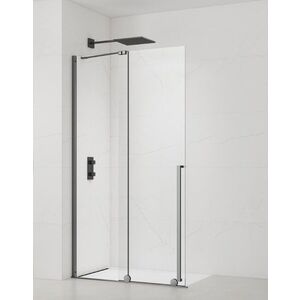 Sprchová zástena walk-in 110 cm SAT Xmotion PVD Gun metal SATBWIXM110GM SATBWIXM110GM vyobraziť