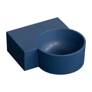 OMNIRES - OVO M+ umývadlo na dosku/závesné - ľavé, 33 x 34 cm, midnight blue mat; OVO335UWLMB vyobraziť