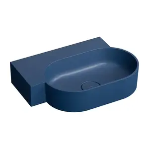 OMNIRES - OVO M+ umývadlo na dosku/závesné - ľavé, 55 x 38 cm, midnight blue mat; OVO555UWLMB vyobraziť
