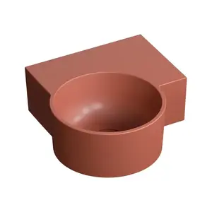 OMNIRES - OVO M+ umývadlo nábytkové/závesné - pravé, 33 x 34 cm, terakota mat OVO335UWPTE vyobraziť
