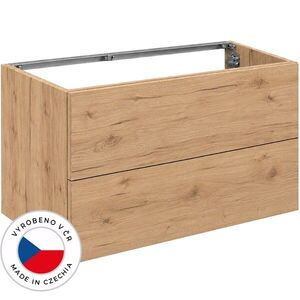 CERANO - Koupelnová skříňka pod umyvadlo Adele - TIP-ON otevírání - dub zlatý Craft - 100x60x43 CER-629701 vyobraziť