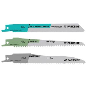 PARKSIDE® Súprava pílových listov pre chvostovú pílu PFSZ 4 B1 (universal, 3-dielna súprava) vyobraziť