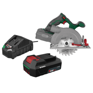 PARKSIDE® Aku ručná kotúčová píla 20 V + Akumulátor 20 V/2 Ah + Nabíjačka 20 V/2, 4 A vyobraziť