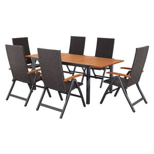 LIVARNO® Hliníkový záhradný stôl Valencia, 143 – 194, 5 x 90 x 74 cm + Skladacie kreslo Valencia, 6 kusov vyobraziť
