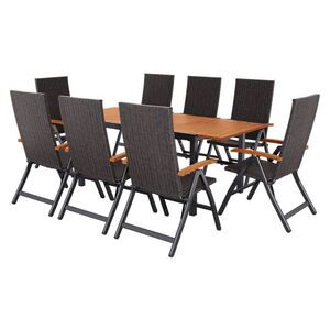 LIVARNO® Hliníkový záhradný stôl Valencia, 143 – 194, 5 x 90 x 74 cm + Skladacie kreslo Valencia, 8 kusov vyobraziť