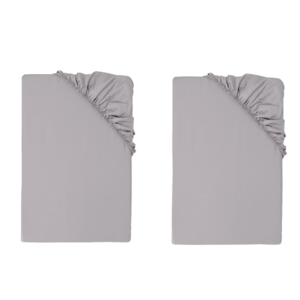 LIVARNO® Napínacia plachta z bambusovej viskózy Premium, 90 – 100 x 200 cm, sivá, 2 kusy vyobraziť