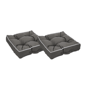 LIVARNO® Podsedák do exteriéru, 39 x 39 x 8 cm, sivý, 2 kusy vyobraziť