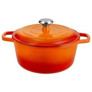 SILVERCREST® Liatinový hrniec Premium, 26 cm (oranžová) vyobraziť