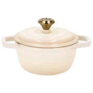 SILVERCREST® Liatinový hrniec Premium, 16 cm (béžová) vyobraziť