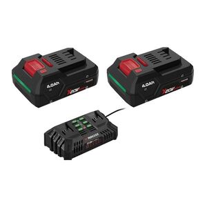 PARKSIDE® Smart akumulátor 20 V/4 Ah PAPP 204 A1, 2 kusy + Dvojitá nabíjačka na akumulátor 20 V/4, 5 A PDSLG 20 B1 vyobraziť