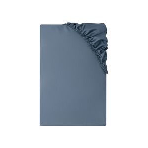 LIVARNO® Napínacia plachta z bavlneného saténu, 180 – 200 x 200 cm (modrá) vyobraziť
