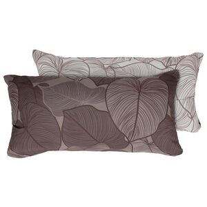 LIVARNO® Obliečka na vankúš zo saténového mikrovlákna, 80 x 40 cm, 2 kusy (Listy/hnedé) vyobraziť