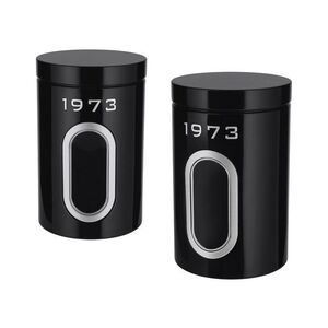 SILVERCREST® Dózy Retro 1973, 2 kusy (čierna) vyobraziť