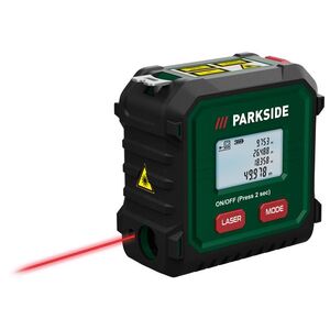 PARKSIDE® Laserový merač vzdialenosti s meracím pásmom PLMB C3 vyobraziť
