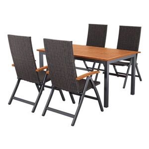 LIVARNO® Hliníkový záhradný stôl Valencia, 150 x 90 x 74 cm + Skladacie kreslo Valencia, 4 kusy vyobraziť
