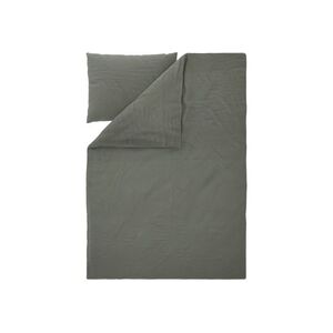 LIVARNO® Bavlneno-ľanová posteľná bielizeň Premium, 140 x 200 cm (zelená) vyobraziť