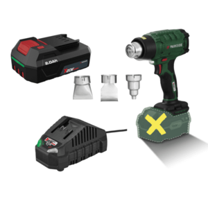 PARKSIDE® Aku teplovzdušná pištoľ PHLGA 20-Li C2 + Akumulátor 20 V/2 Ah + Nabíjačka 20 V/2, 4 A vyobraziť