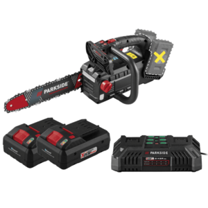 PARKSIDE PERFORMANCE® Aku prerezávacia píla 40 V PPAKS 40-Li B2 + Smart akumulátor 20 V/4 Ah, 2 kusy + Dvojitá nabíjačka 20 V/4, 5 A vyobraziť