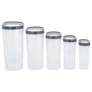 SILVERCREST® Súprava dóz, 5-dielna (sivá) vyobraziť