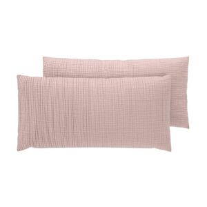 LIVARNO® Mušelínová obliečka na vankúš, 40 x 80 cm, 2 kusy (červená) vyobraziť